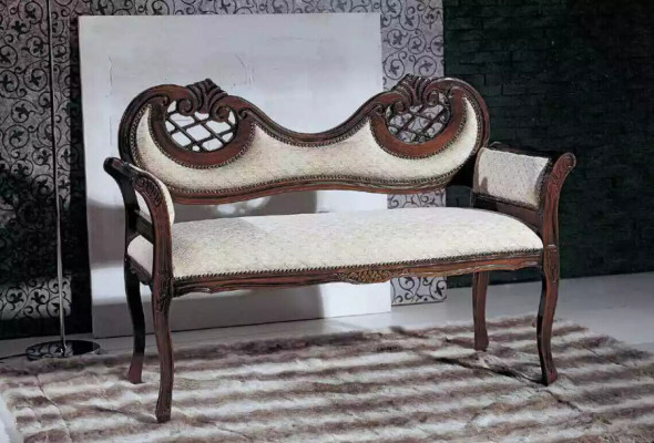 Living room luxury sofa upholstery fabric textile seating upholstered bench