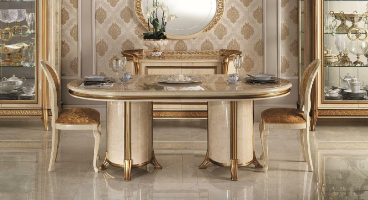 arredoclassic™ Sinfonia Dining Room Complete Display Cabinet Chairs Table Baroque