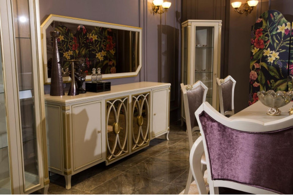 Luxury TV cabinet lowboard RTV furniture frame cabinets sideboard baroque