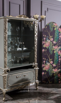 Display cabinet glass wood cabinet living room furniture sideboard cabinets