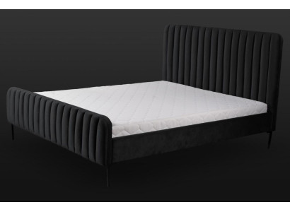 Double bed, bed, textile, furniture, beds, design furniture, bedroom, 120x200 fabric