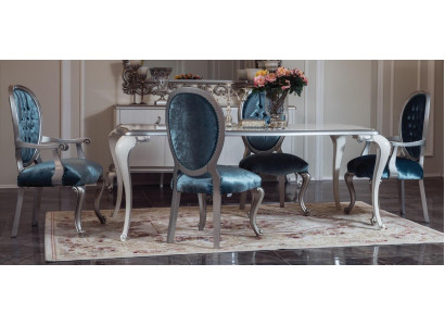 Dining room table set classic chair group 4x chairs 5-piece set seating group