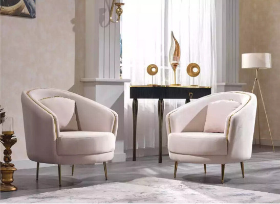 Blue upholstery set 3+1+1 seating sofa set armchair sofa suite 3-piece