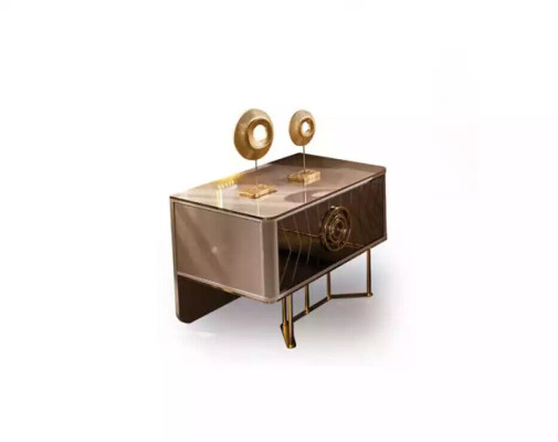 Luxury Bed 2x Nightstands Set Beds New Double Bed Bedroom Set 3-piece