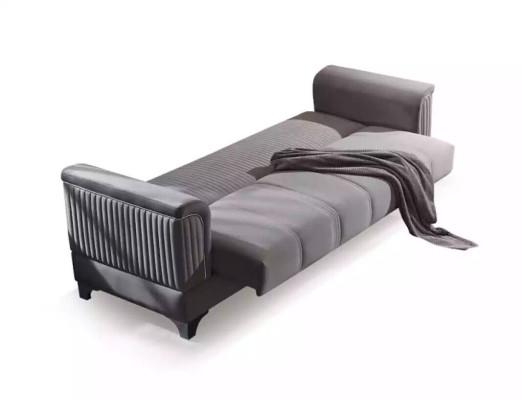 Gray Sofa Luxury 3-Seater Couch Living Room Furniture Upholstered Couches Sofas