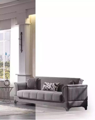 Gray Sofa Luxury 3-Seater Couch Living Room Furniture Upholstered Couches Sofas