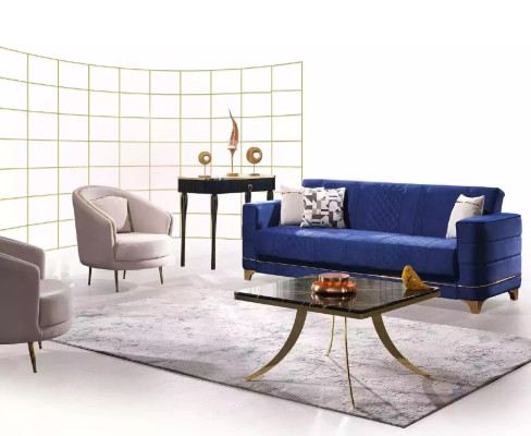 White three-seater luxury 3-seater couch living room sofas textile furniture