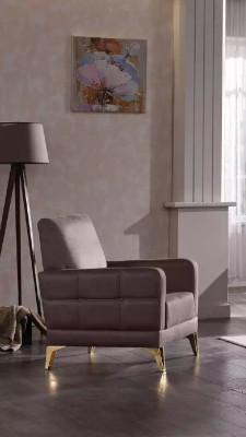 Stainless steel armchair seating furniture recliner living room furniture upholstered chair