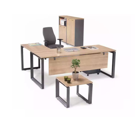 Exclusive corner desk office furniture brown corner table study room new