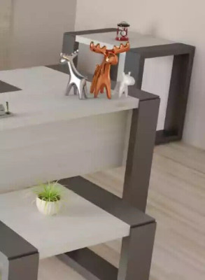 Modern white wooden table coffee table luxury study furniture design