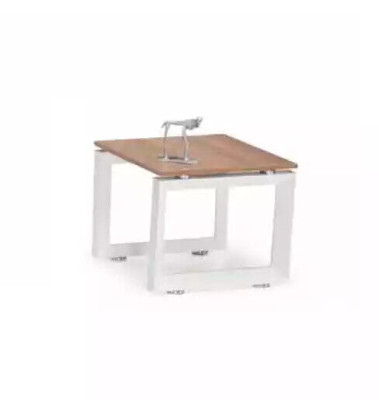 Modern White and Brown Coffee Table Wooden Furniture Exclusive Design Office Furniture