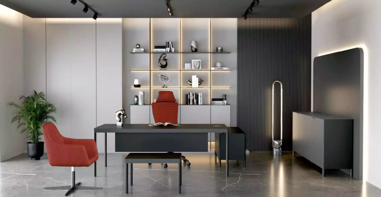 Corner desk work writing office table luxury class designer furniture tables