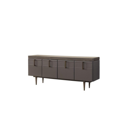 Sideboard Cabinet Wood Cabinet Chest of Drawers Cabinet Wood Gray Living Room