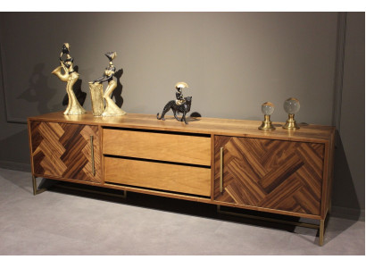 Brown TV Stand RTV Sideboard Living Room Furniture Modern Luxury New