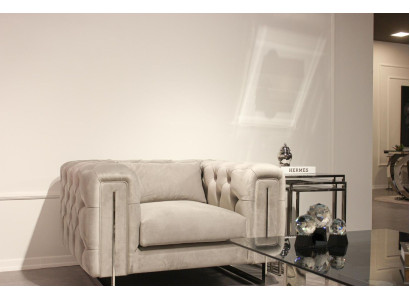 Modern armchair living room Chesterfield furniture upholstery furnishings textile