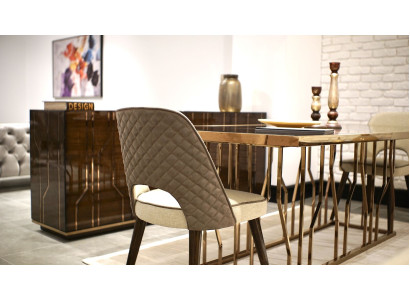 Designer chair fabric luxury furniture dining room modern furnishing