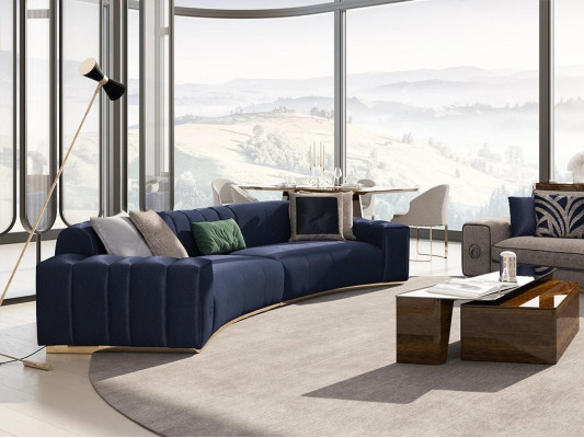 Living room set 4-piece luxury furniture wooden coffee table modern sofa set upholstered furniture