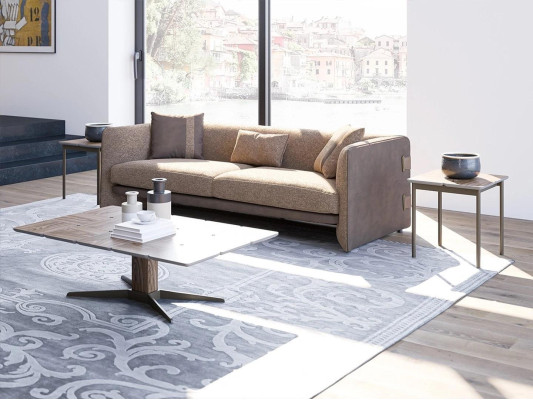Sofa three-seater upholstery fabric living room couch design luxury upholstered furniture