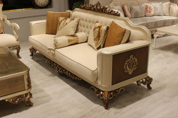 Exquisite living room sofa set sofa 2x armchair set luxury set