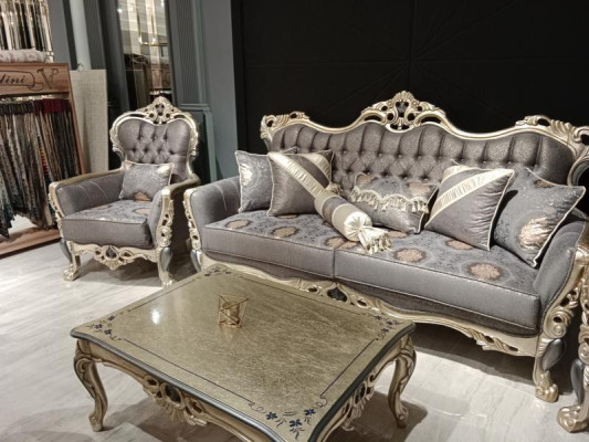 Stylish Chesterfield living room set sofa suite 3+1+1 seater couch