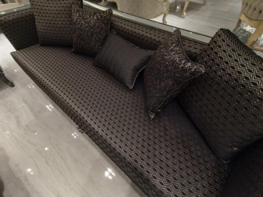 Deluxe living room set sofa and armchair premium sofa and armchair new brown