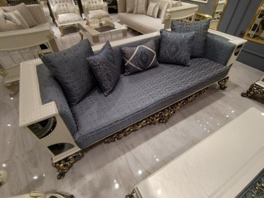 Luxurious 3-seater sofa Noble sofa Elegant living room Art deco sofa New
