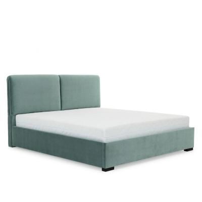 Complete bedroom set 3-piece double bed designer 2x nightstands