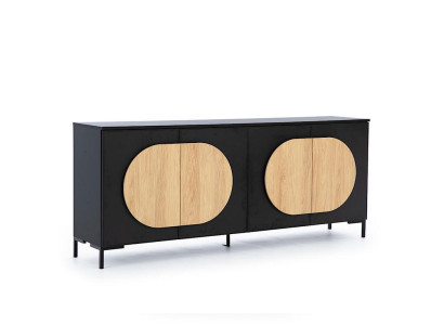 Black-Brown Dresser Bedroom Designer Wood Dresser Noble Sideboard