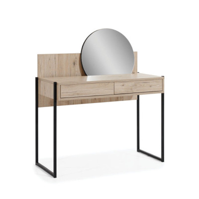 Brown makeup table mirror modern dressing table luxury wood furniture