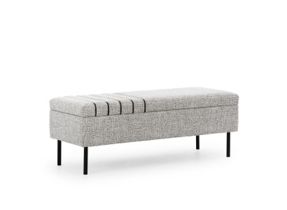 Modern gray bedroom bench luxurious bed bench wooden frame new