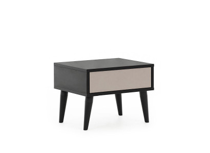 Black nightstand with drawer bedroom furniture high-quality furniture