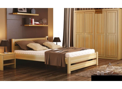 3-piece bedroom set: bed, 2 nightstands, real wood solid wood beds