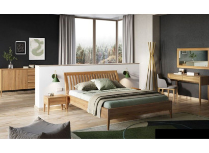 Classic bed baroque style double wood hotel beds 180x200cm new bedroom