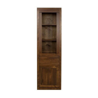 Wooden Cabinet Glass Display Case Handcrafted Solid Wood Living Room Cabinet