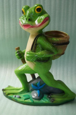 Design Frog Figure Garden Statue Sculpture Figures Sculptures Decoration New