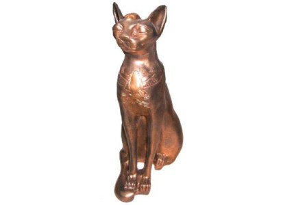 Figurine Egyptian Cat Bastet Statues Figures Decoration Plastic 37cm Egypt