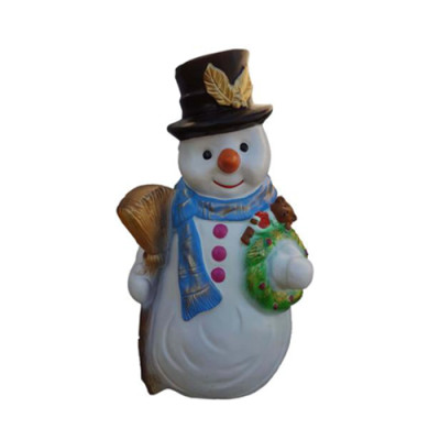 Snowman Figure Statue Decorative Figures Decorative Sculpture 50cm Winter New Statues New