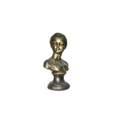 Child Bust Gold Antique Style Decorative Figure Statue Sculpture 29cm Figures Statues R11