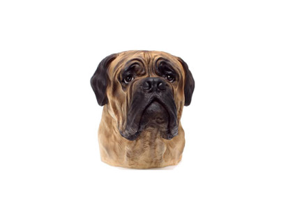 Decorative Figurine Statue Sculpture 35 cm Figures Statues Sculptures Bull Dog Bust A182