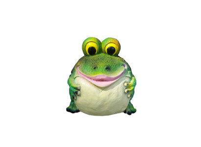 Modern frog decor plastic figure height 25 cm