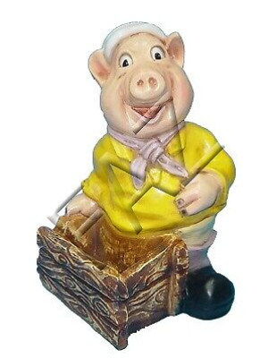 Design Pig Figure Garden Statue Sculpture Figures Sculptures Decoration c360 Item Condition: New