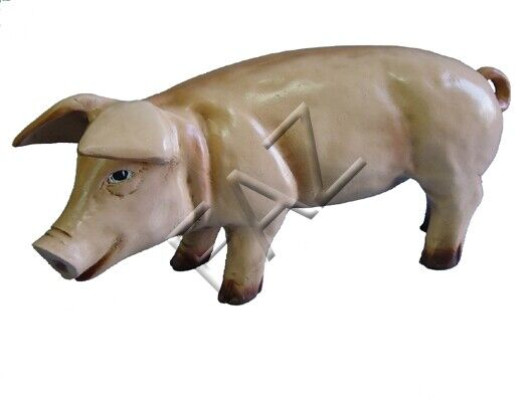 Design Pig Figure Garden Statue Sculpture Figures Sculptures Decoration c47
