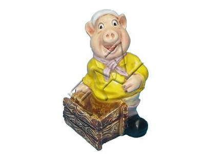 Design Pig Figure Statue Sculpture Figures Sculptures Decoration Deco c360 new