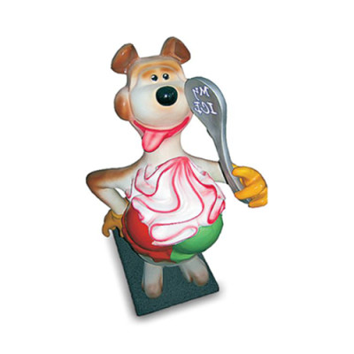 Sculpture Bear with Ice Cream Advertising Ice Cream Parlor Figures Statues Display 180 cm Comic
