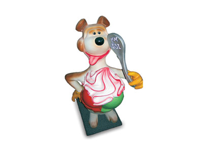 Sculpture Bear with Ice Cream Advertising Ice Cream Parlor Figures Statues Display 180 cm Comic
