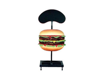 Sculpture Double Cheeseburger Hamburger Figure Statue