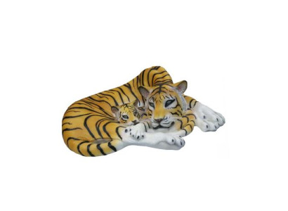 Geopard Decorative Statue Garden Statues 35x80cm Handmade Figurine Plastic New