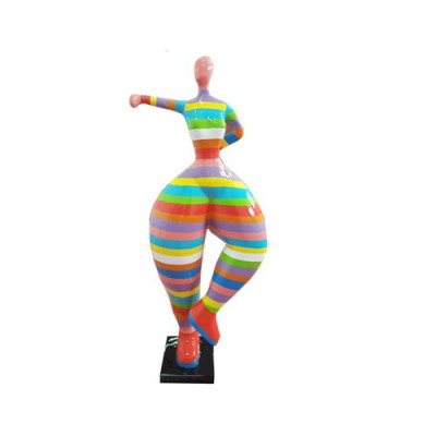 Abstract sculptures, figure statue, colorfully painted statues, 132cm XXL statue, plastic