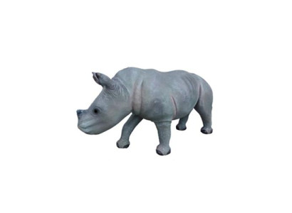 Rhinoceros decorative statue garden figurines statues 142cm animal zoo figure plastic