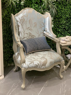 Armchair Fabric Single-Seater Furniture Relax Seating Design Couch Textile Living Room Armchair